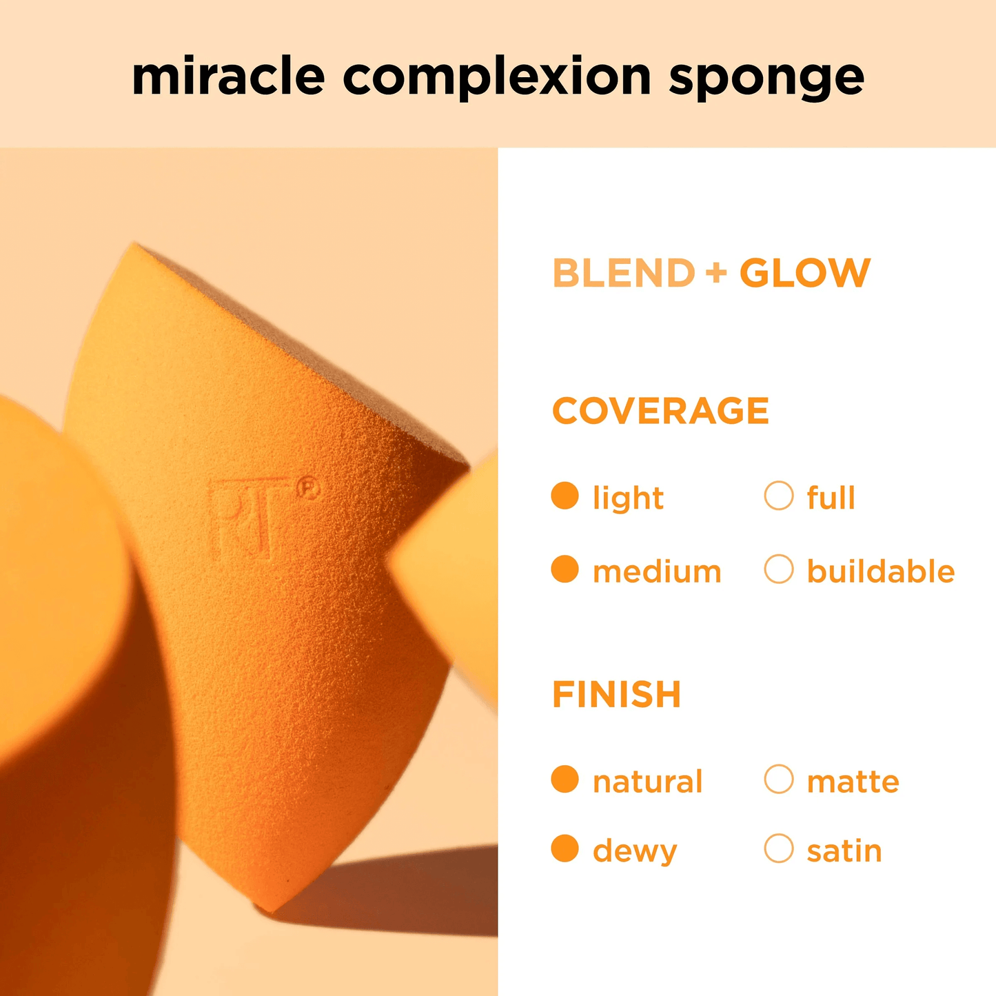 Real Techniques - Miracle Complexion Sponge + Travel Case